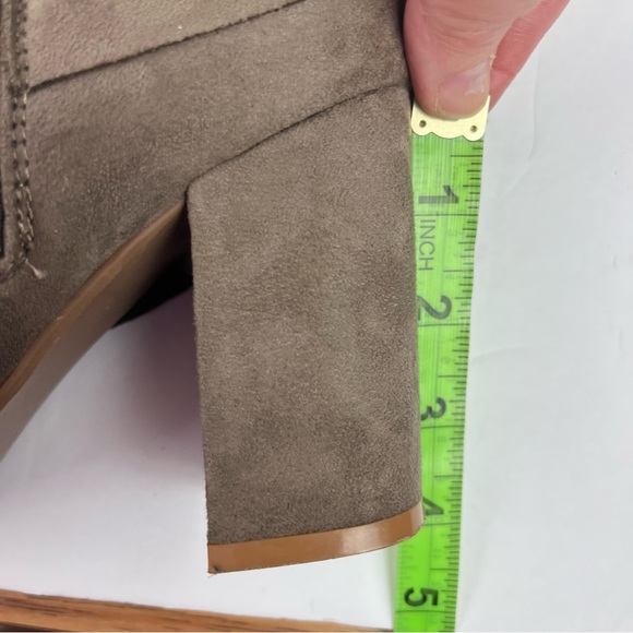 Not Rated tan suede ankle boots with tie side detailing-woman’s 7.5 - Picture 11 of 16